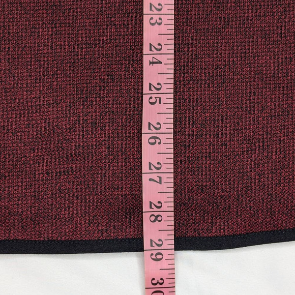 NWT Softshell Stretch Fleece Lined Jacket Full Zip + Zip Pocket Maroon Black L - Picture 10 of 11